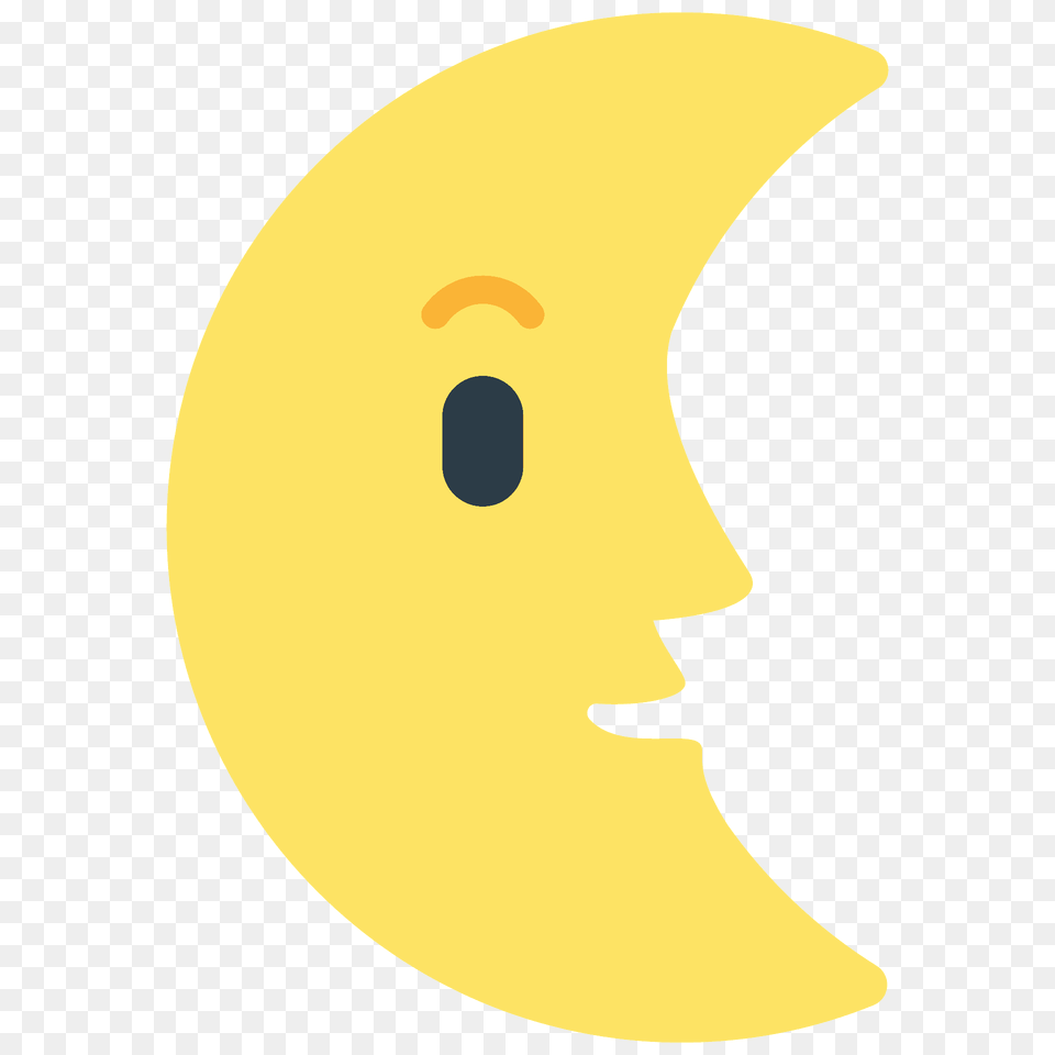 Last Quarter Moon Face Emoji Clipart, Astronomy, Plant, Outdoors, Night Free Png