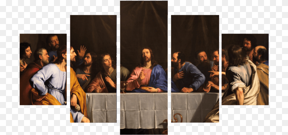 Last Supper, Art, Collage, Adult, Person Png