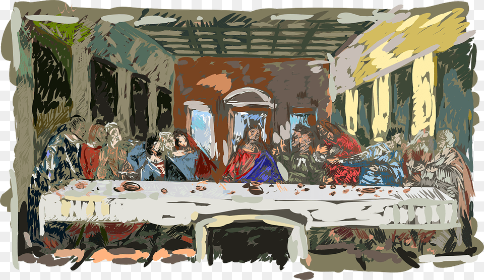 Last Supper To Use, Art, Painting, Person, Adult Free Transparent Png