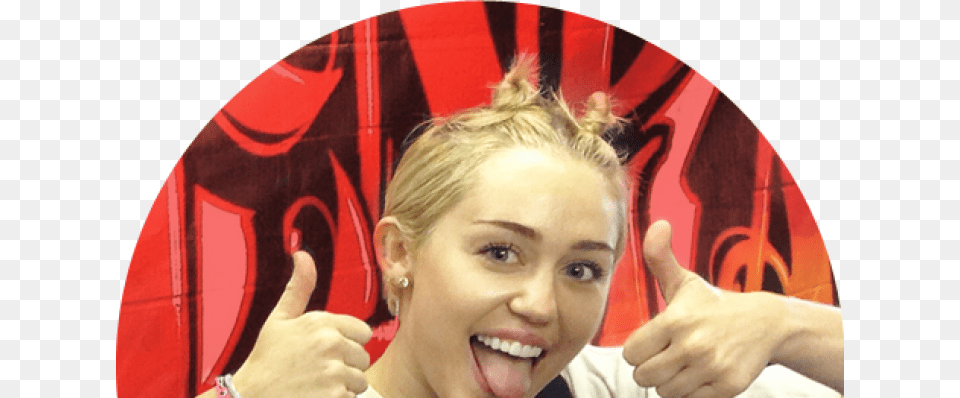 Last Week At The Vmas Miley Cyrus Sent Up 22 Year Miley Cyrus, Body Part, Finger, Hand, Person Free Png Download