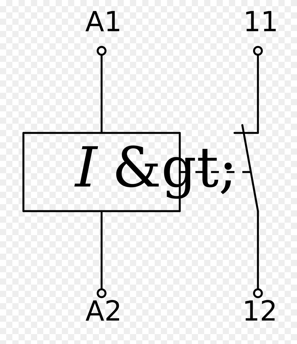 Lastabwurfrelais Schaltzeichen Clipart, Text, Diagram, Circuit Diagram Png Image