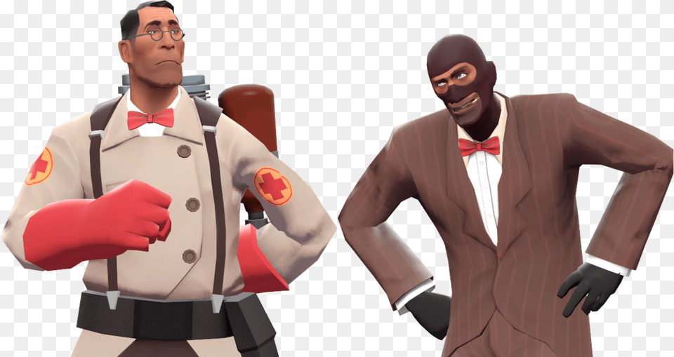 Lastly The Spy Taunt Team Fortress Doctor, Suit, Clothing, Formal Wear, Glove Free Png Download