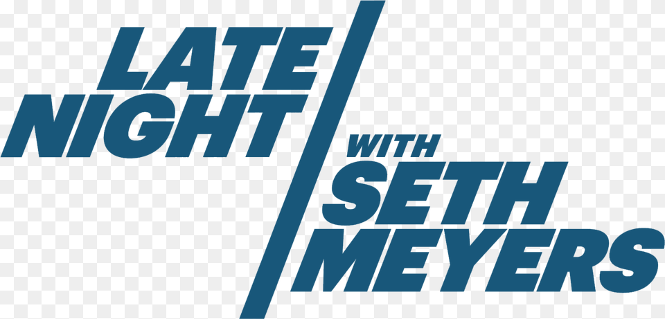 Late Night With Seth Meyers Late Night Seth Meyers Logo, Text, People, Person Free Png Download