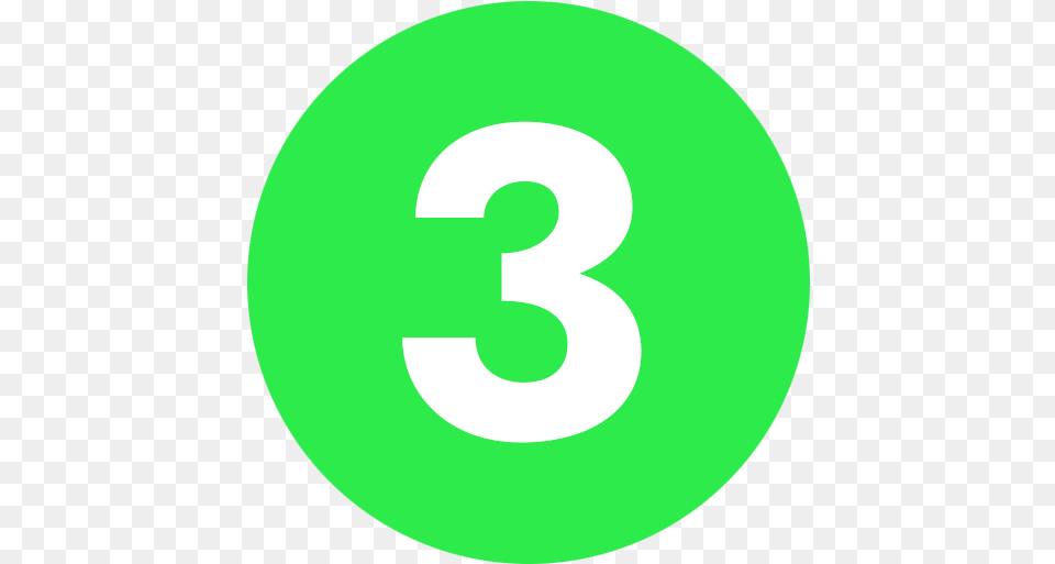 Late Stage Clinical Development Number Three In Green Circle, Symbol, Text, Astronomy, Moon Png