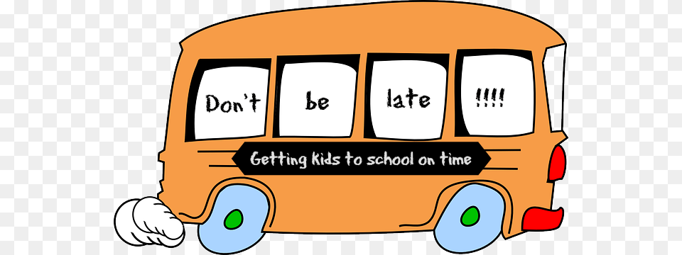 Late To School Transparent Late To School Images, Bus, Transportation, Vehicle, School Bus Png