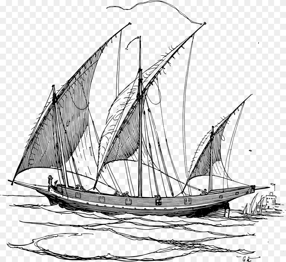 Lateen Sails Clipart, Art, Boat, Sailboat, Transportation Png Image