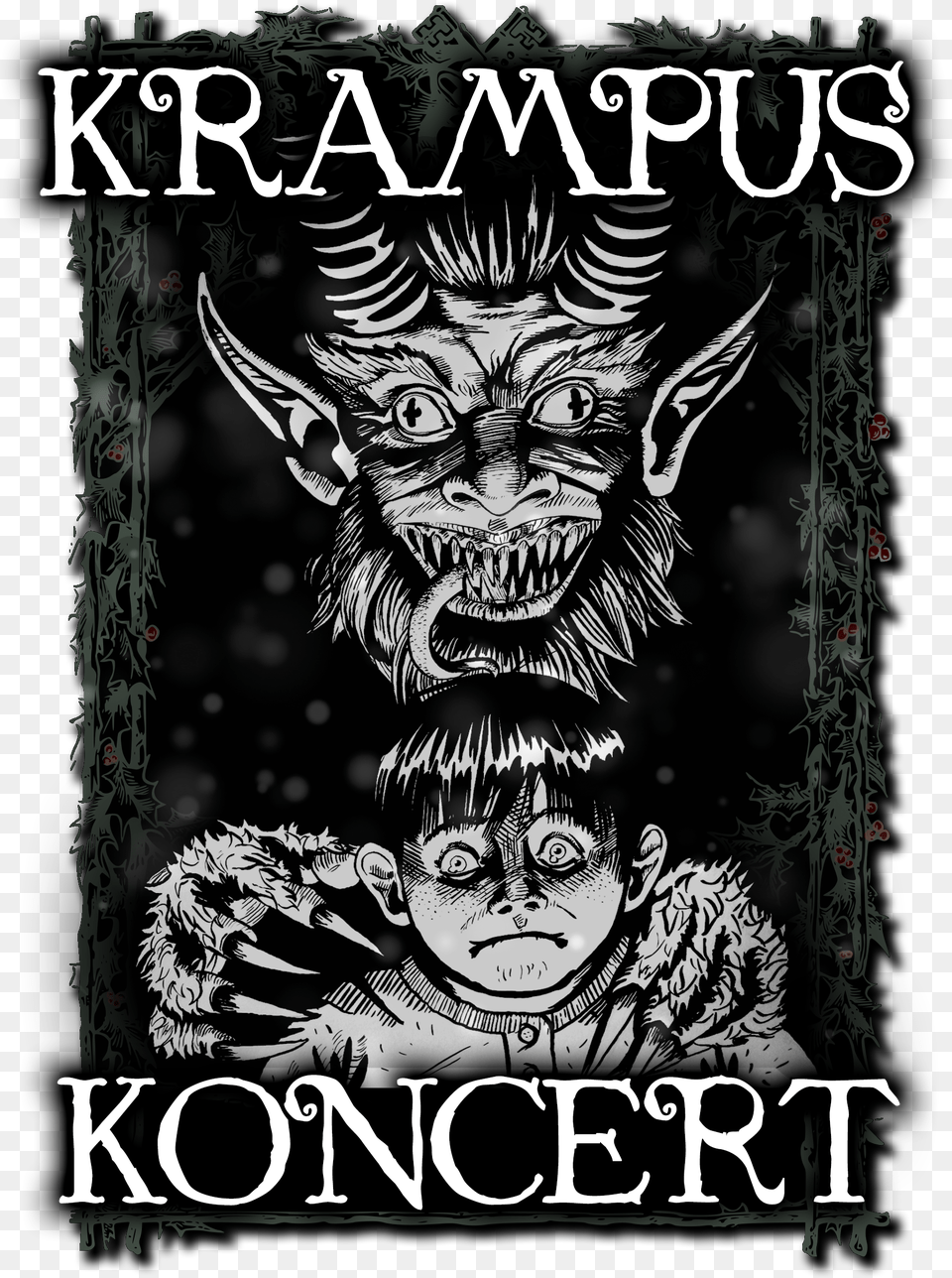 Latest Music Krampus Black And White, Book, Publication, Baby, Face Free Transparent Png