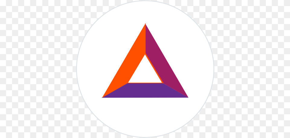 Latest News Basic Attention Token Logo, Triangle, Disk Png Image