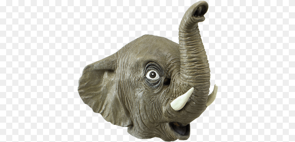 Latex Animal Mask Transparent Animal Mask, Elephant, Mammal, Wildlife Png Image