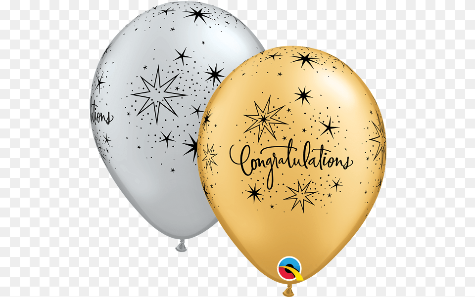 Latex Balloons Gold And Black Balloon Free Transparent Png