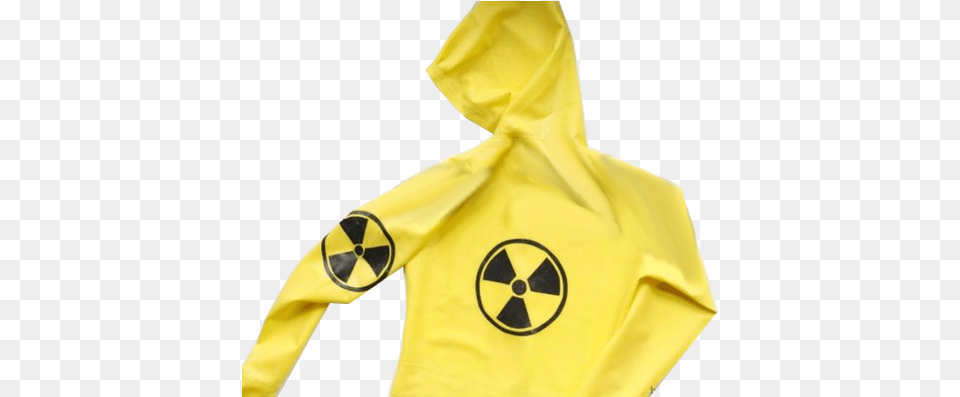 Latex Catsuit With Radioactive Logo Design Nuclear, Clothing, Coat, Hoodie, Knitwear Free Png Download