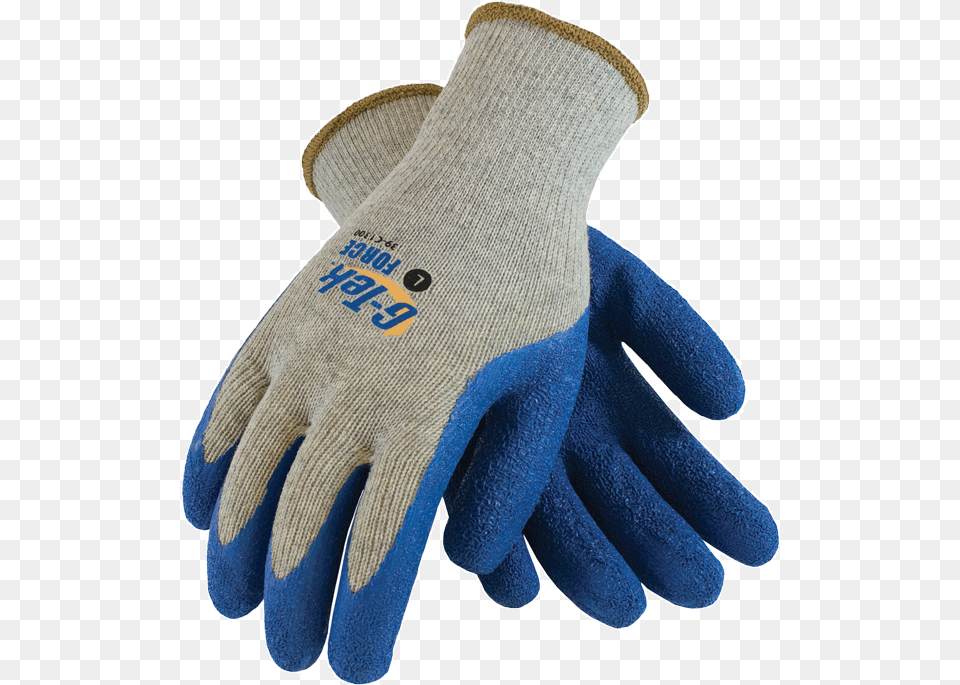 Latex Coated Safety Glove Gloves G Tek, Clothing Free Png Download