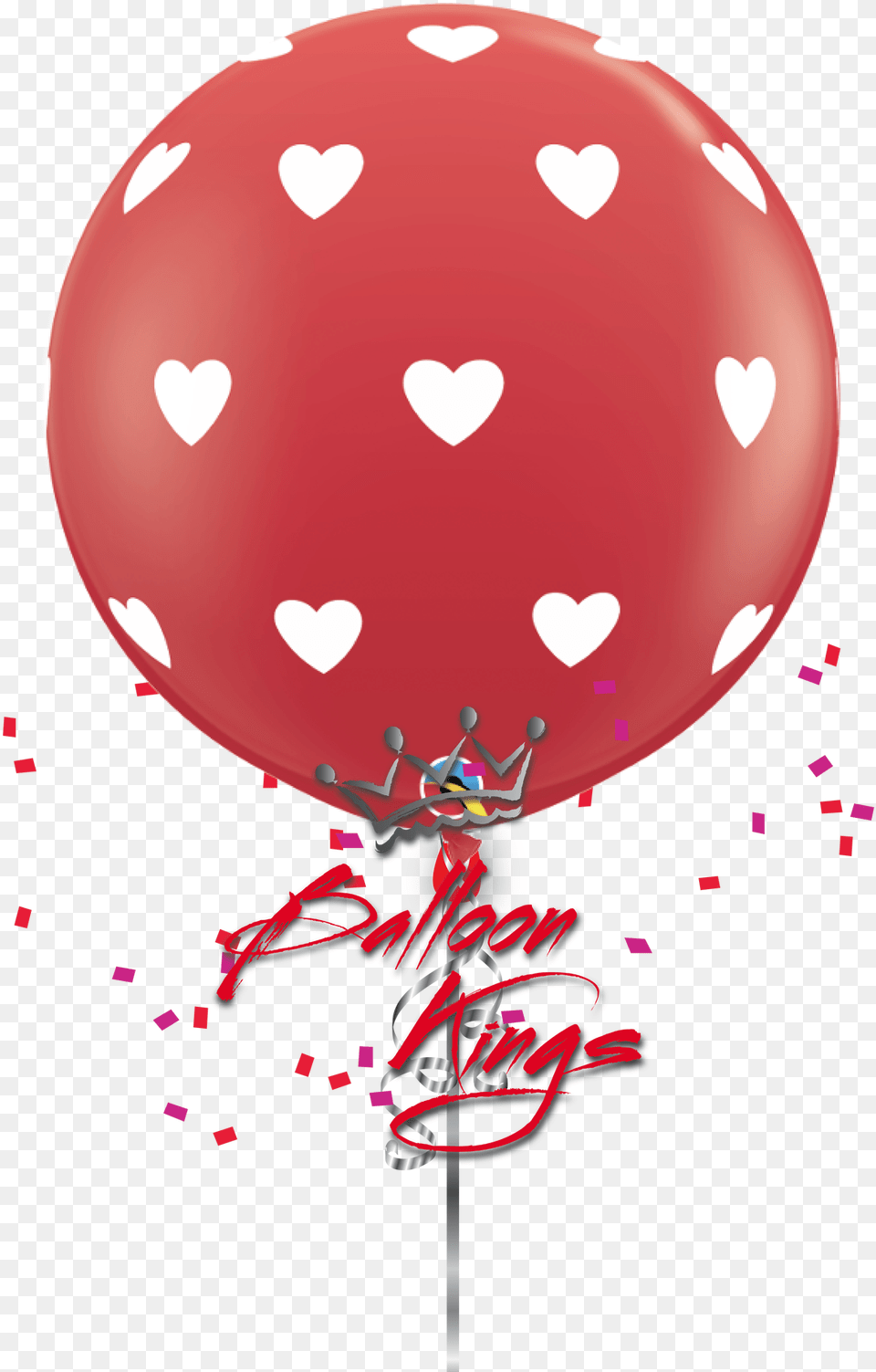 Latex Hearts Balloon With Hearts Free Transparent Png