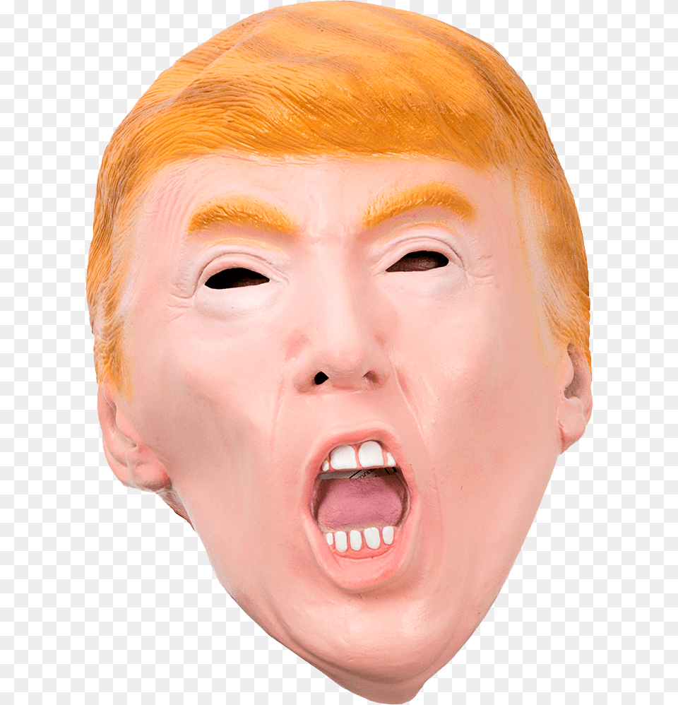 Latex Mask Donald Trump Mask, Baby, Head, Person, Face Free Png Download
