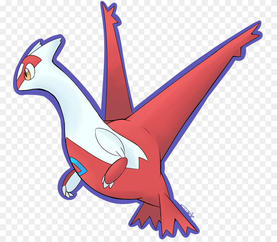 Latias Pokemon Latias Pokemon Fan Art Cartoon, Animal, Beak, Bird, Fish Free Png Download