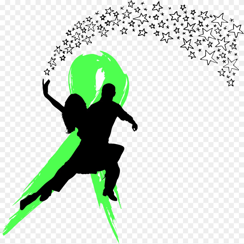 Latin Dance, Silhouette, Art, Graphics, Green Free Transparent Png