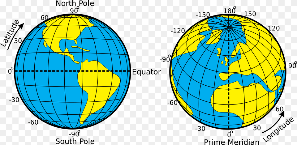 Latitude And Longitude Of The Earth, Astronomy, Outer Space, Planet, Sphere Free Png