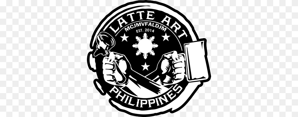 Latte Art Philippines Coming Soon Logo Latte Art, Emblem, Symbol, Body Part, Hand Png