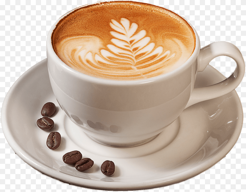 Latte Coffee, Cup, Beverage, Coffee Cup, Saucer Free Png Download