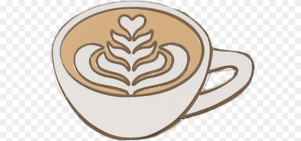 Latteartpin Emblem, Beverage, Coffee, Coffee Cup, Cup Png Image