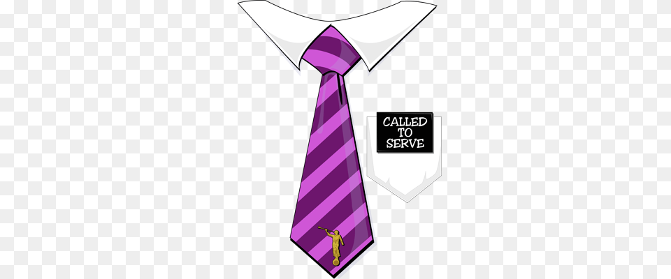 Latter Day Clip Art Called To Serve Missionary Tag Purple Tie, Accessories, Formal Wear, Necktie Png Image