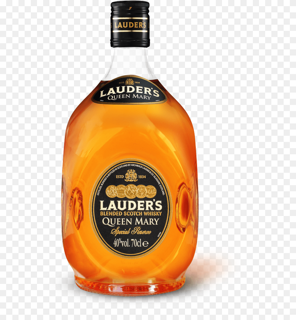 Lauders Queen Mary, Alcohol, Beverage, Liquor, Whisky Png