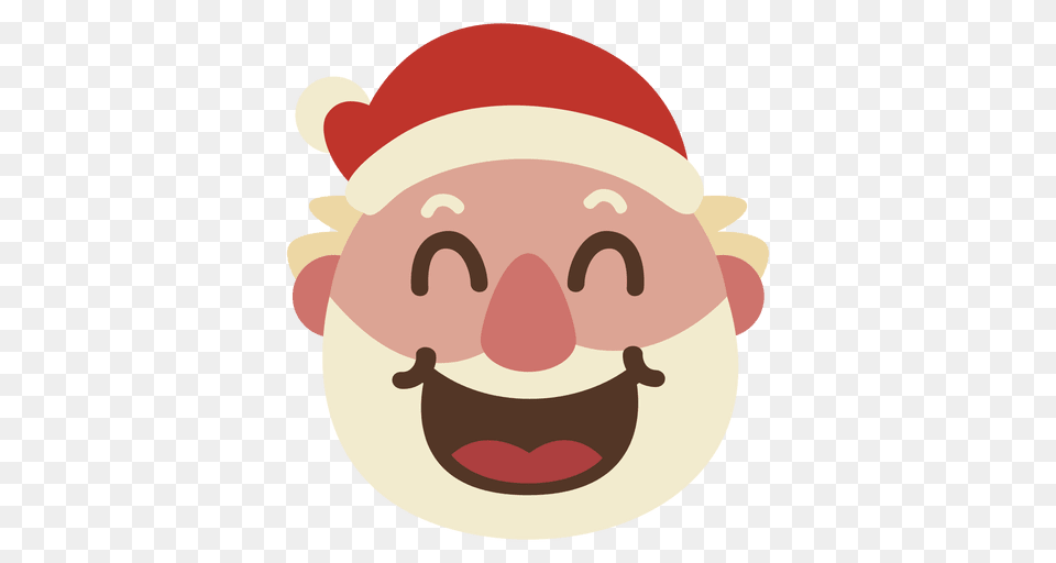 Laugh Santa Claus Face Emoticon, Head, Person Free Png Download