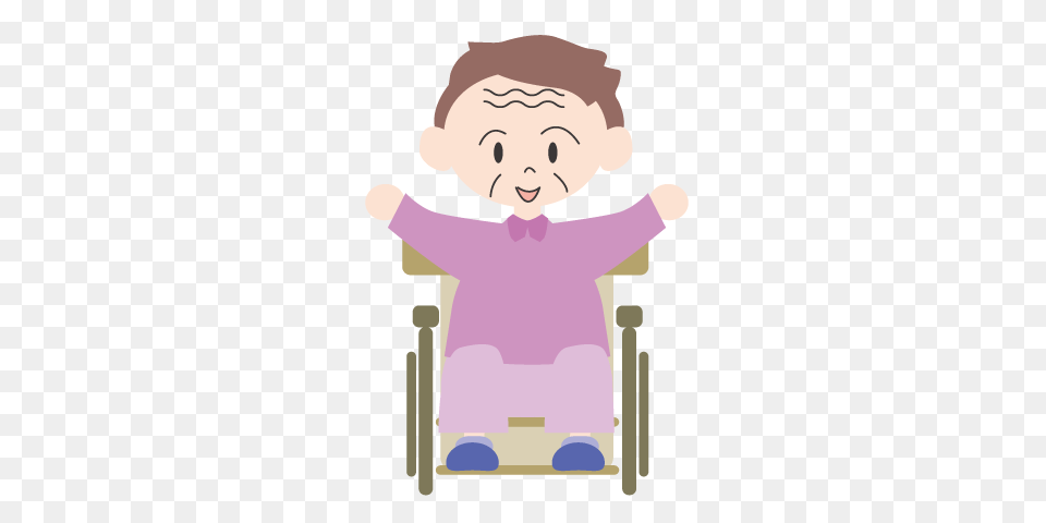 Laugh Wheelchair Granny Illustration Family Edition, Furniture, Chair, Baby, Person Free Png Download