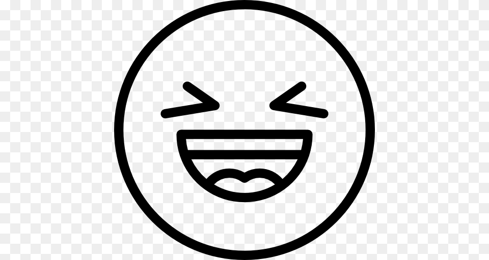 Laughing, Symbol, Logo, Stencil Png Image
