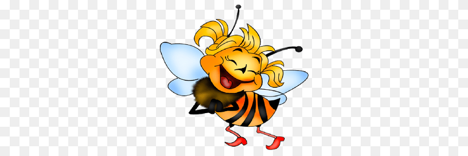 Laughing Animals Clipart Buzzerg, Animal, Invertebrate, Insect, Honey Bee Png
