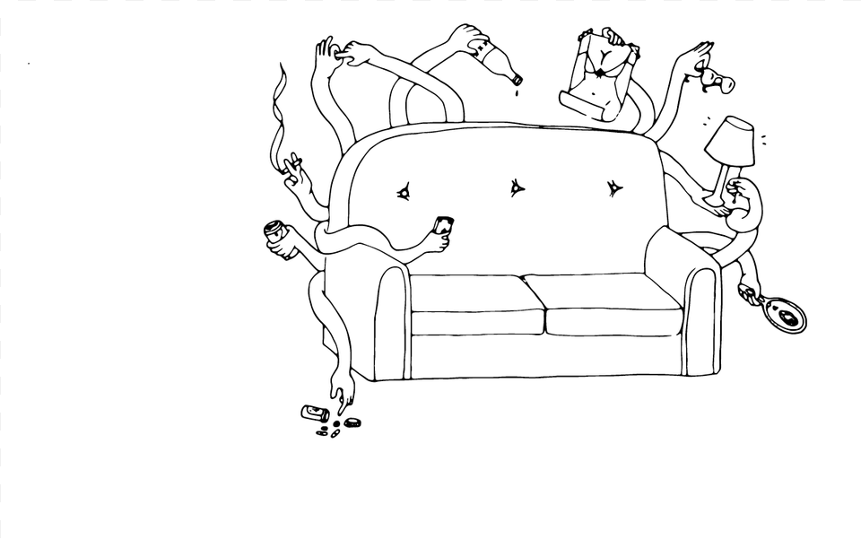Laughing At Our Sadness Chair, Art, Couch, Drawing, Furniture Free Transparent Png