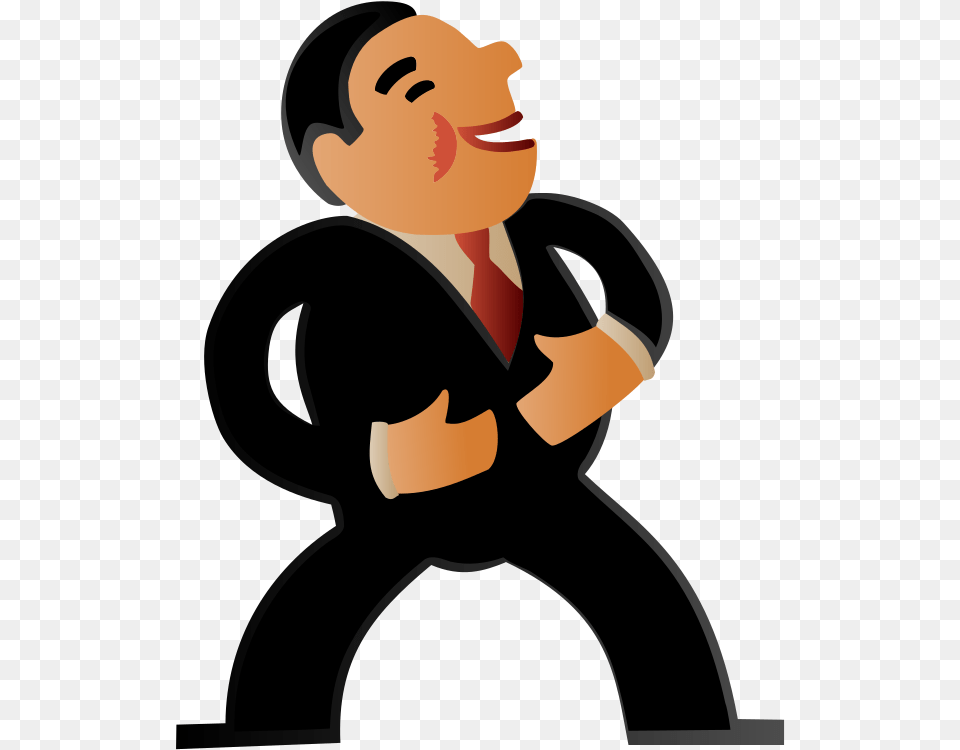 Laughing Business Man Gradient Remix Cartoon Person Laughing, Baby, Face, Head, Body Part Png