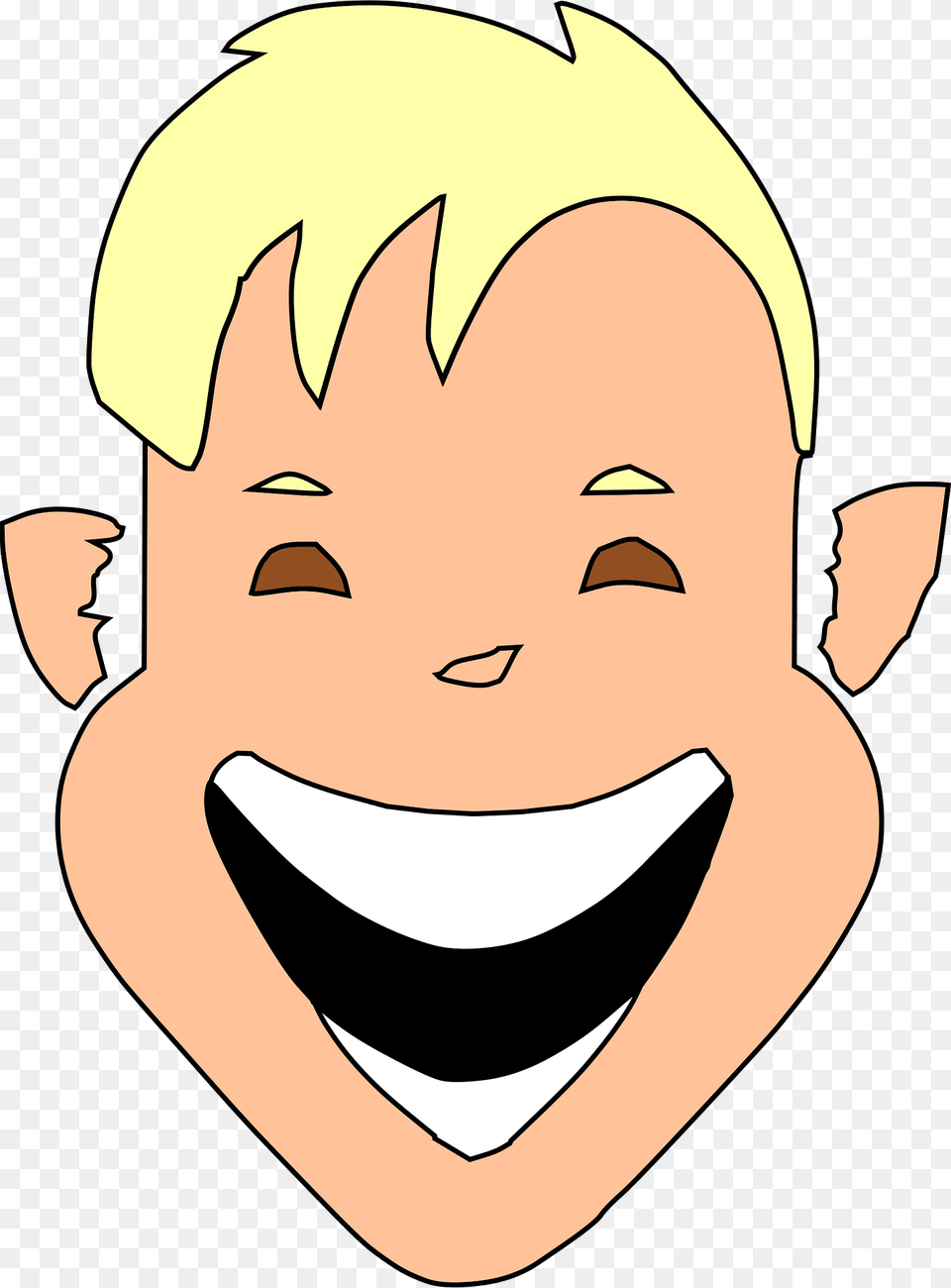 Laughing Clipart, Baby, Person, Cartoon, Face Free Png Download