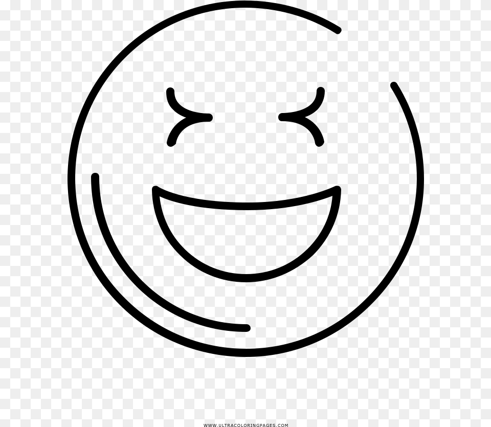 Laughing Coloring, Gray Free Png