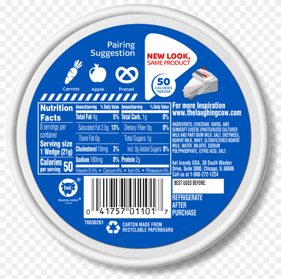 Laughing Cow Cheese Original Nutrition, Disk Png Image