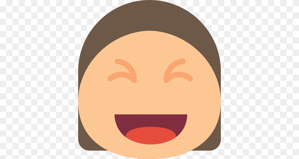 Laughing Icon, Head, Person, Face, Body Part Free Png Download