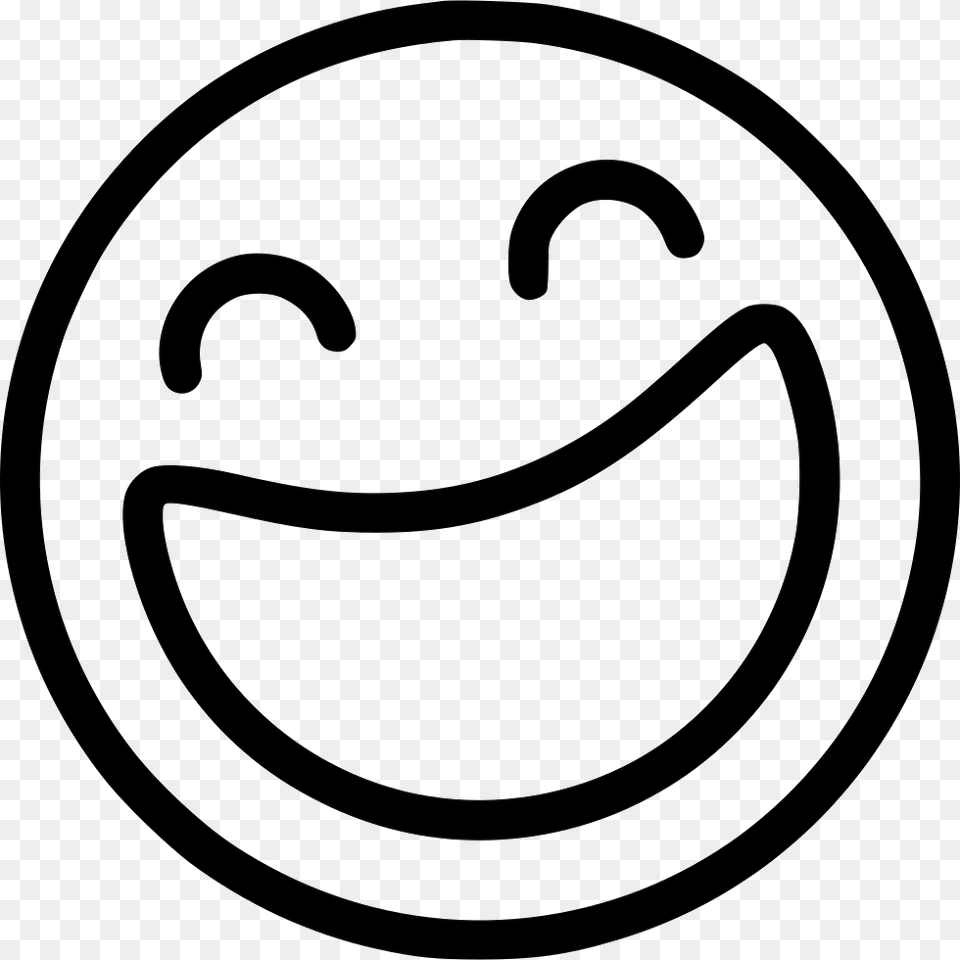 Laughing Icon Stencil, Logo, Food, Fruit Free Png Download