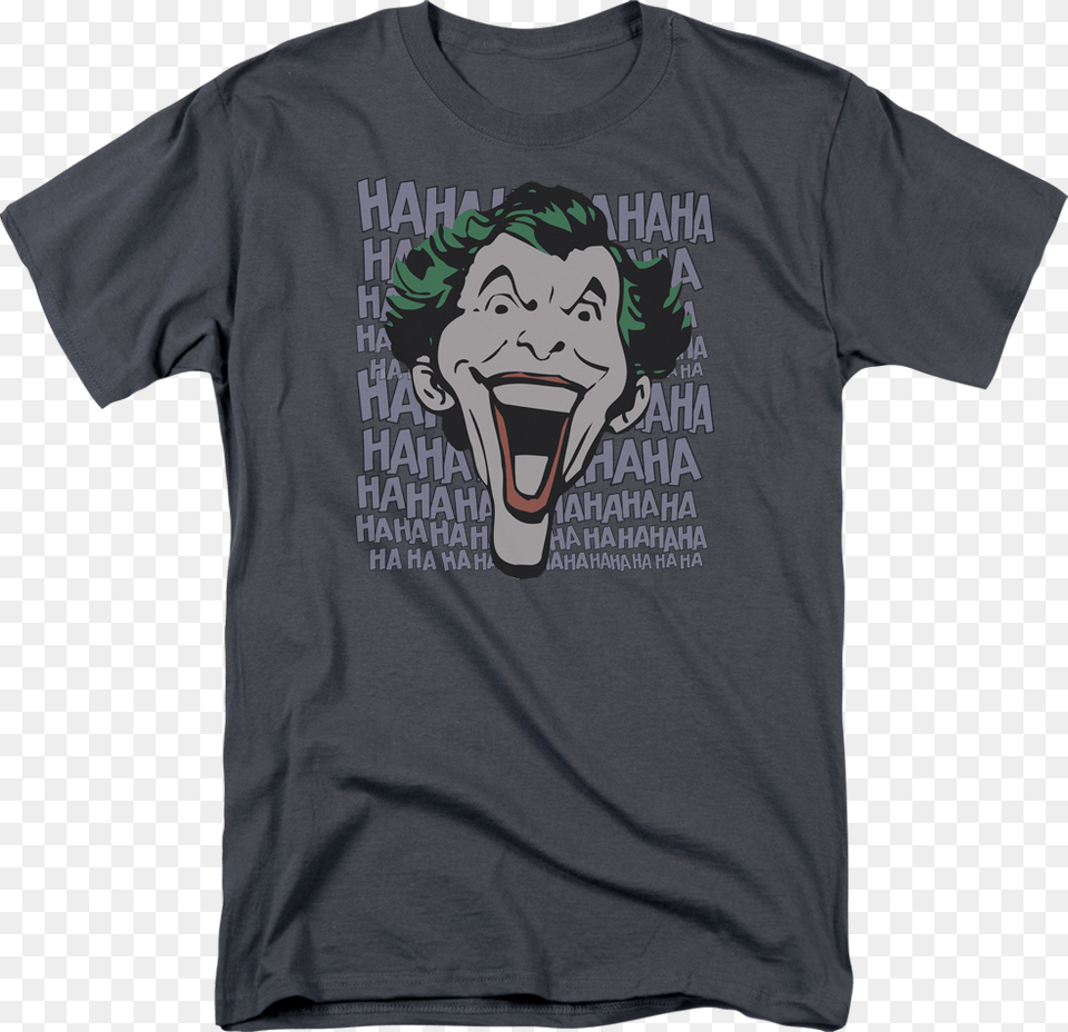 Laughing Joker Dc Comics T Shirt Judge Dredd Shirt, Clothing, T-shirt, Face, Head Free Transparent Png