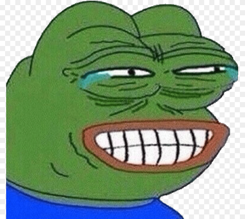 Laughing Meme People Trying Not To Cry, Green, Cartoon Png Image
