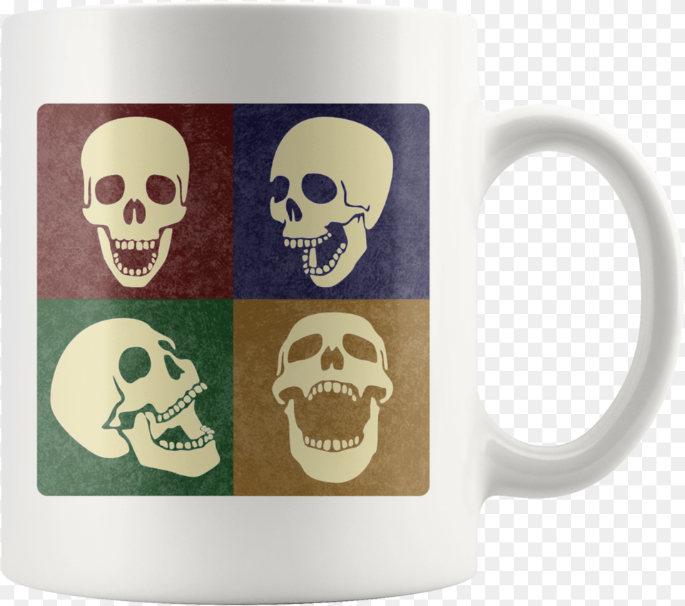 Laughing Skull Coffee Cup, Face, Head, Person, Beverage Free Png