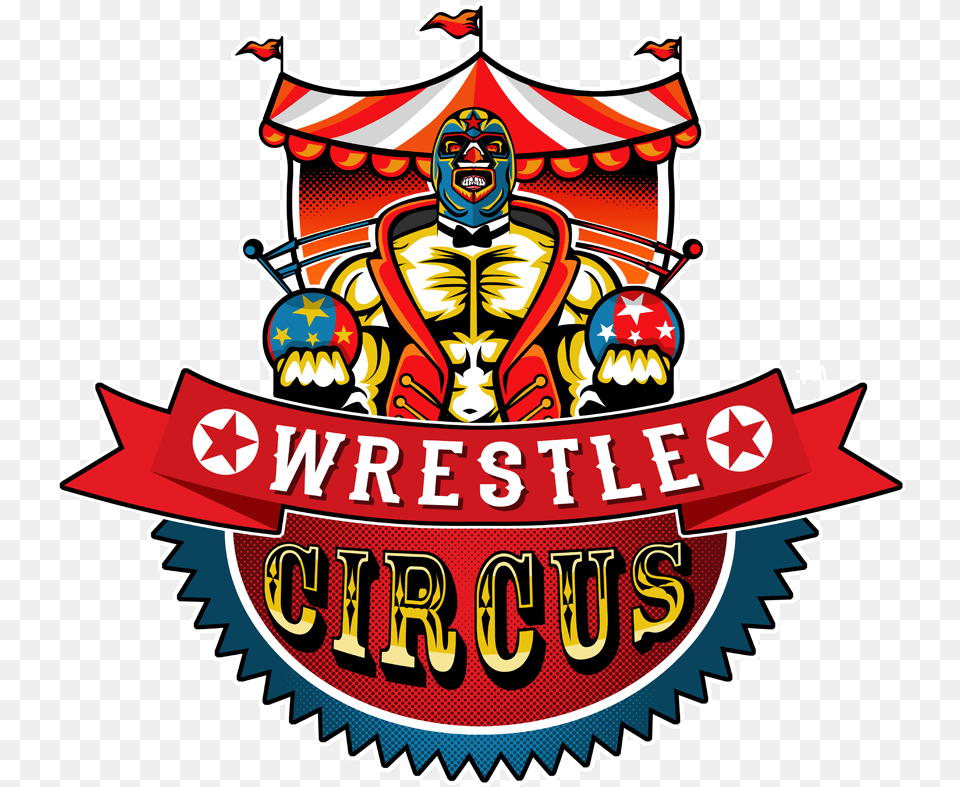 Launch Official Twitch Channel Wrestle Circus Logo, Emblem, Symbol, Person, Badge Free Transparent Png