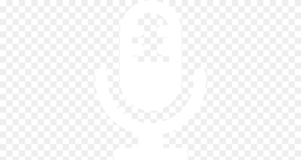 Launch White Microphone Icon, Stencil, Electronics, Hardware Png