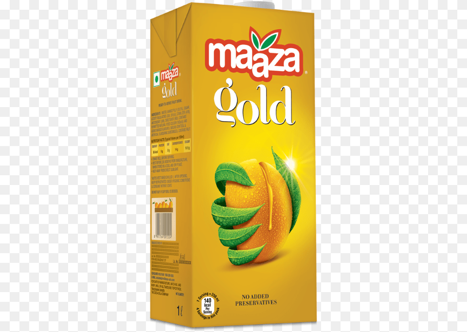 Launched In The 1970s Maaza Has An Impressive Heritage Maaza Gold, Advertisement, Food, Fruit, Plant Free Png