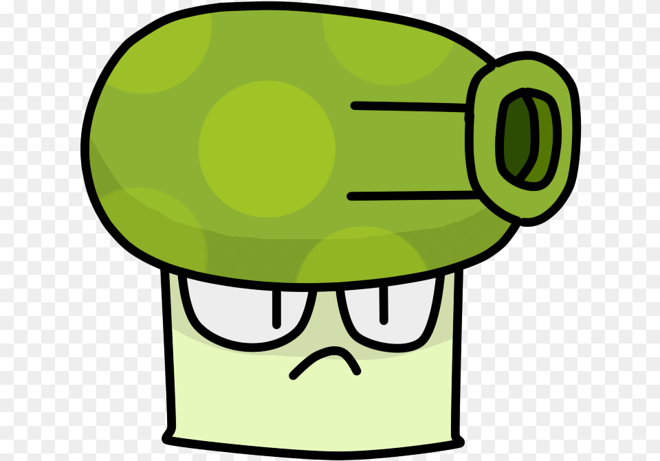 Launches Spores That Slows Down Pvz Gw Goop Shroom, Green Free Transparent Png