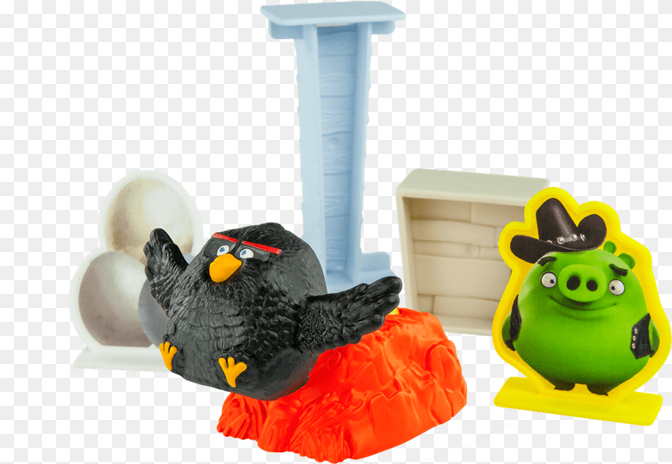 Launches The Fun With Angry Birds Happy Meal Mcdonalds Angry Birds Toys Movie, Animal, Bird, Toy Free Png Download