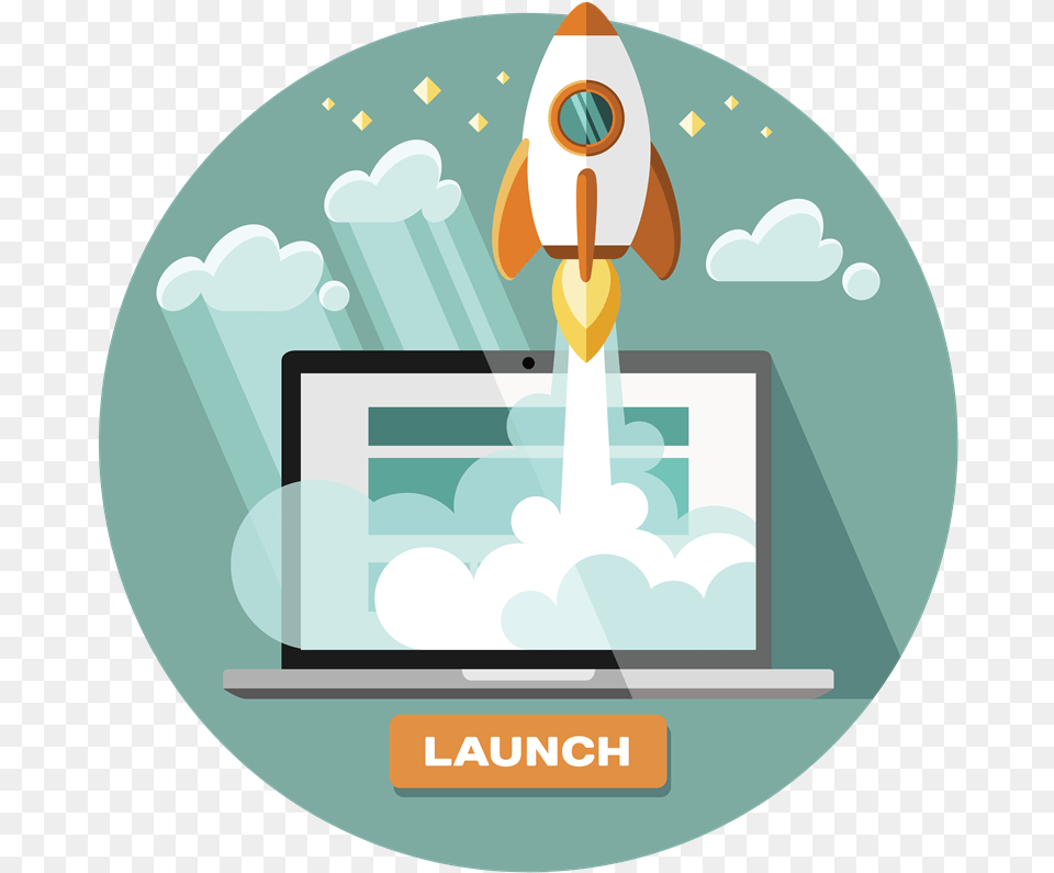 Launching A Website Free Vector Website Launch, Computer Hardware, Electronics, Hardware, Disk Png Image