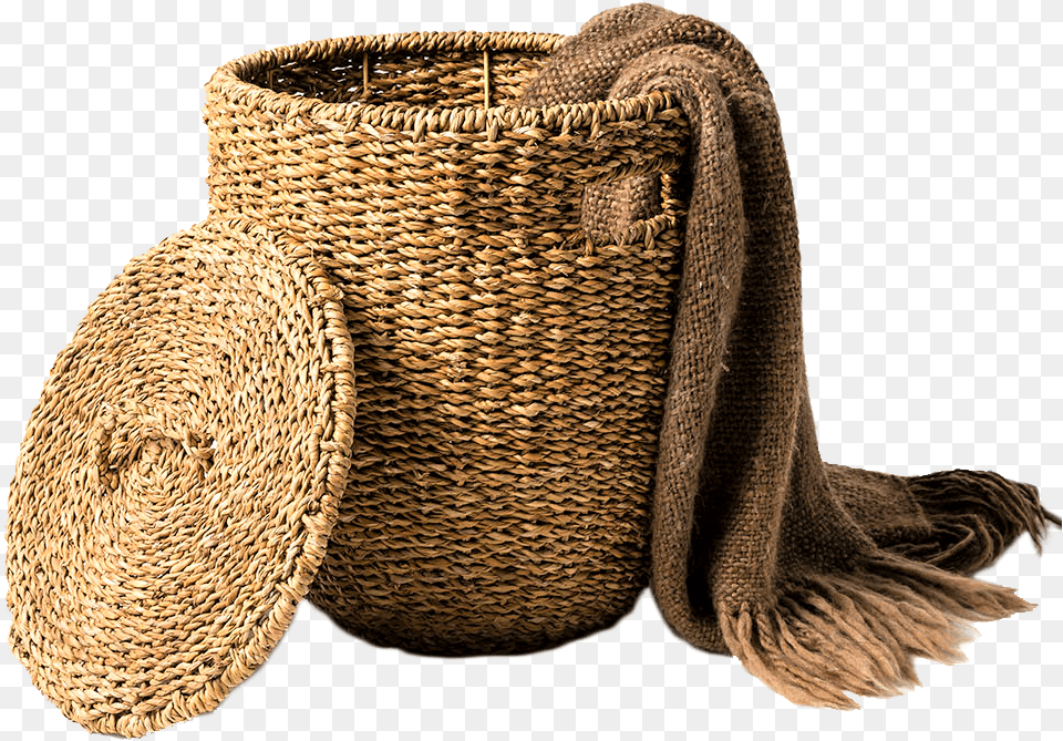 Laundry Basket Download Wicker, Woven, Art, Clothing, Scarf Free Png