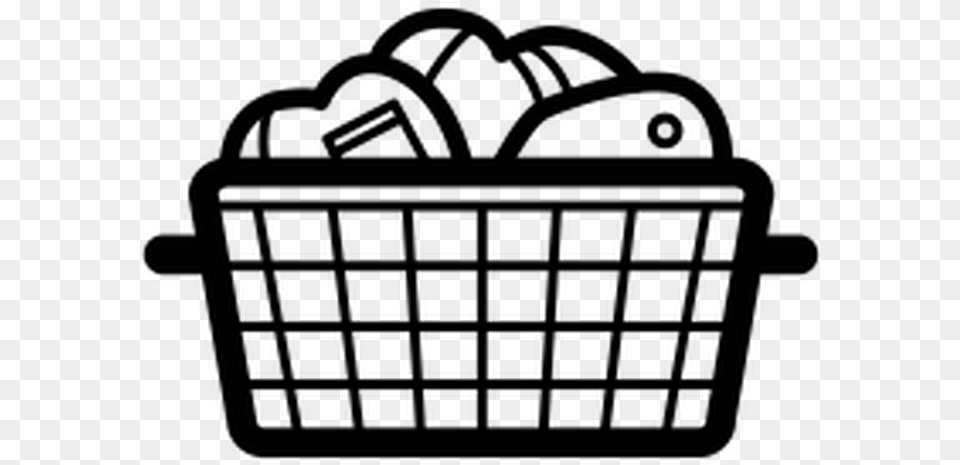 Laundry Basket Icon, Gray Free Png Download