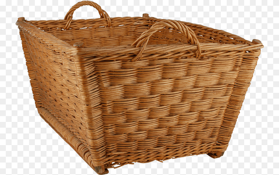 Laundry Basket Wicker, Woven Png