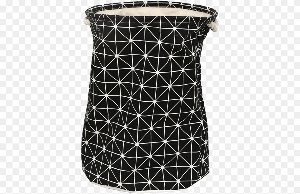 Laundry Basket With Geometric Print Serveware, Lamp, Lampshade, Drum, Musical Instrument Png Image